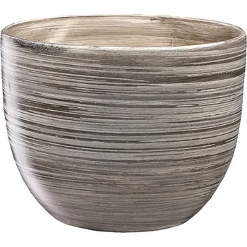 Obal na květináč Obal na květník PURKYNĚ GREY keramický matný d22x18cm