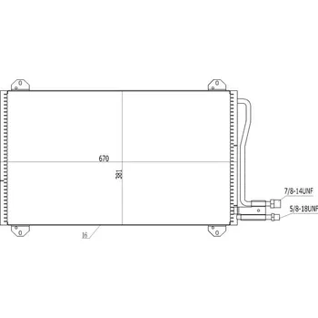 Výparník klimatizace Kondenzátor, klimatizace HART 602 291