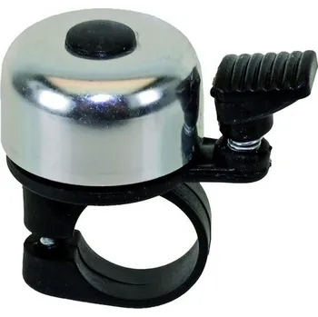 Zvonek na kolo Menší zvonek paličkový - stříbrný