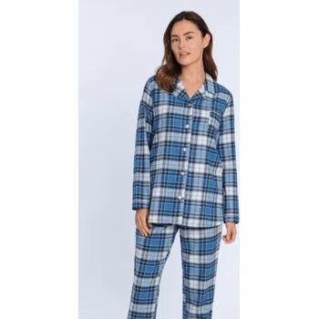 Dámské pyžamo Soft Cotton GUASCH Dámské pyžamo SARA M Modrá GUASCH Dámské pyžamo SARA M Modrá - 8431204634357