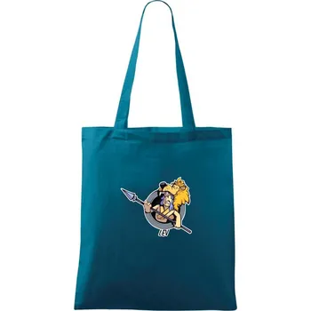 Znamení komiks lev - Taška bavlněná - 42 x 38 cm ( Petrolejová )