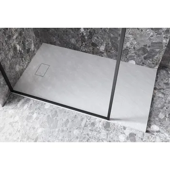 Sprchová vanička Besco Vexo sprchová vanička 120 x 80 cm obdélníková SMC bílá VEXOOWD1280W