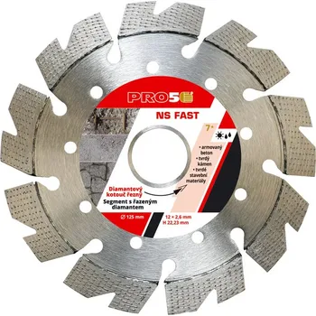 Řezný kotouč Kotouč řezný diamantový PRO5 - NS FAST 125mm