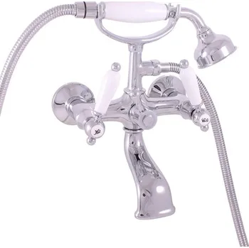 RAV Slezák Morava Retro Nástěnná vanová baterie s příslušenstvím, 150 mm, zlato, MK559.5/2Z