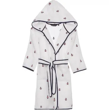 Dámský župan Soft Cotton Soft Cotton Dětský župan MARINE GIRL s kapucí v dárkovém balení 116 cm) Bílá - 8698642053465