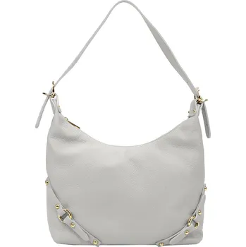 Kožená kabelka Luka 24-006 šedá