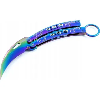 kapesní nůž Zavírací nůž ''motýlek'' Eagle, duhový