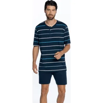 Pánské pyžamo Soft Cotton GUASCH Pánské pyžamo AMADEO M Tmavě modrá GUASCH Pánské pyžamo AMADEO M Tmavě modrá - 8431204666938