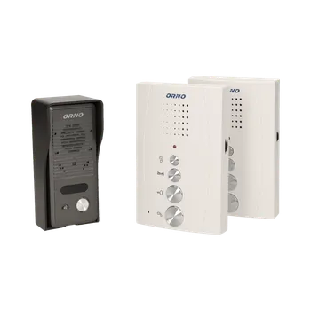 RE 920 - domovní HandsFree vrátný, 2 domovní stanice, 1 venkovní tablo, 3 barvy telefonu Barva: Bílá