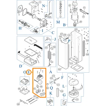 Nice SPEG019A00A sestava s trafem pro závory M-BAR/L-BAR