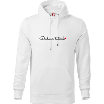Pánská mikina Budoucí tatínek - Mikina pánská Cape s kapucí - 2XL ( Bílá )