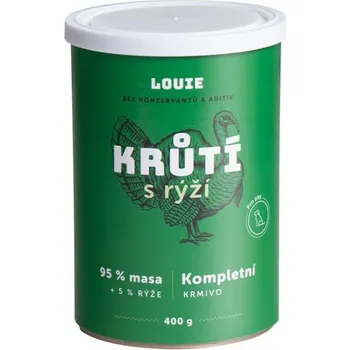 Louie Konzerva pro psy krůtí s rýží, 400 g