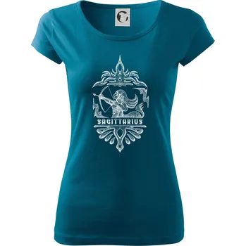 Dámské tričko Sagittarius - vintage - Dámské triko Pure - XS ( Petrolejová )