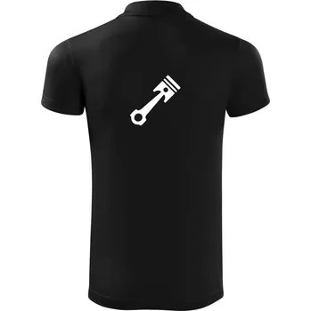 Pánská košile Píst jednoduchý - Polokošile Victory sportovní (dresovina) - S ( Černá )