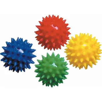 Masážní míček Míč masážní ježek, 5 cm, středně tvrdý Žlutá