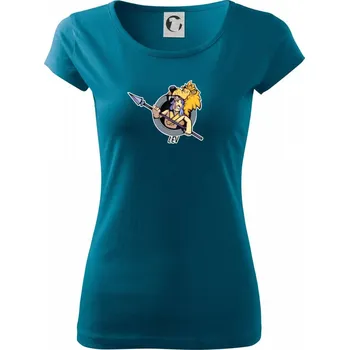 Znamení komiks lev - Dámské triko Pure - XS ( Petrolejová )