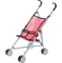 Kočárek pro panenku Golfový kočárek pro panenky 67 x 23 x 46 cm červený/černý/bílé puntíky