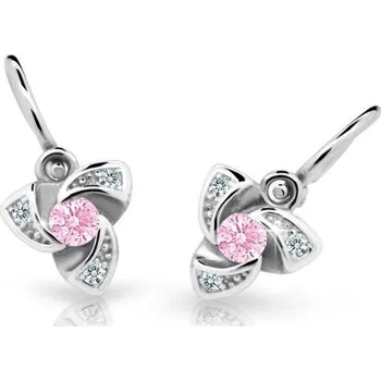Náušnice Cutie Kids Jewellery c2203-10-20-x-2 Zlaté dětské náušnice na brizuru Cutie C2203 Pink – zlatý šperk ryzosti 585/1000 v Dárkovém balení s Certifikátem GBEWR-00582