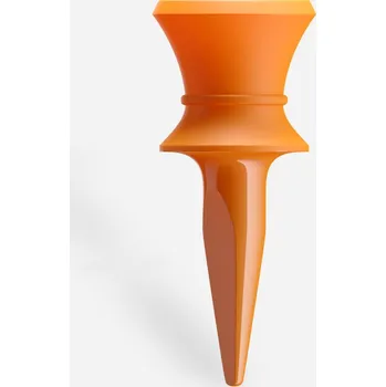 Golfová tyčka INESIS Odstupňované plastové týčko 12 mm 10 ks ORANŽOVÁ