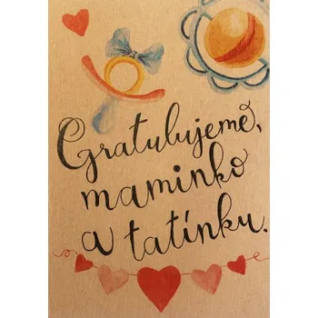 Kalendář Přáníčko BeBechy – recyklovaný papír - Gratulujeme