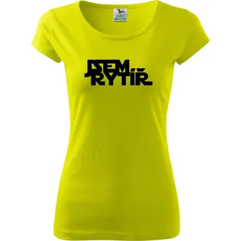 Dámské tričko SW - Jsem rytíř - Dámské triko Pure - S ( Limetková )