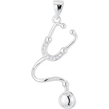 Přívěsek Stříbrný přívěsek fonendoskop