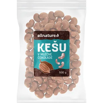 Allnature Kešu v mléčné čokoládě 500 g