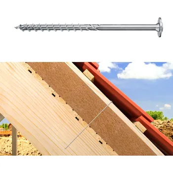 Vrut Konstrukční vruty s talířovou hlavou PowerFast II FPF WT BC (6 x 100 mm / bílý zinek / TX30 / 1cks)