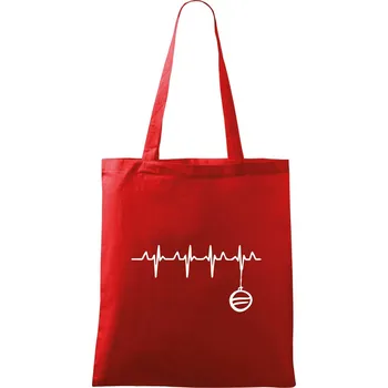 Nákupní taška EKG Vánoční ozdoba - Taška bavlněná - 42 x 38 cm ( Červená )