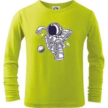 Chlapecké tričko Florbalátor - Triko dětské Long Sleeve - 122 cm/6 let ( Limetková )