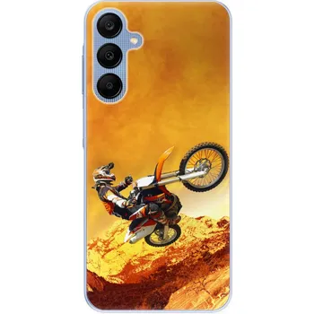 Pouzdro na mobilní telefon Odolné silikonové pouzdro iSaprio - Motocross - Samsung Galaxy A25 5G