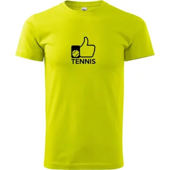 Pánské tričko Tenis palec - Klasické pánské triko vyšší gramáže - 2XL ( Limetková )