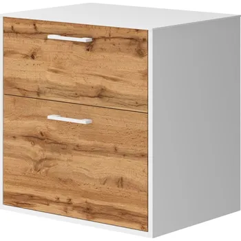 Koupelnový nábytek Lavedo Afina White/Wotan Oak 60 koupelnová skříňka s přípravou pro libovolné umyvadlo