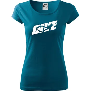 Dámské tričko Freediving - Dive - Dámské triko Pure - L ( Petrolejová )