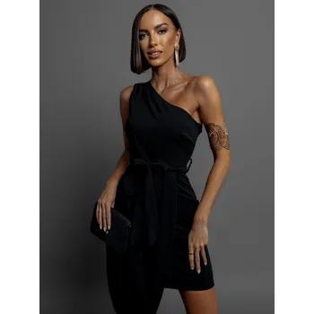 Dámské šaty Černé elegantní šaty GOLDY na zavazování Velikost: ONESIZE