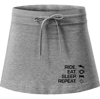 Dámské oblečení Ride Eat Sleep Repeat koně - Sportovní sukně - two in one - XS ( Tmavě šedý melír )
