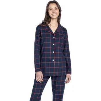 Dámské pyžamo Soft Cotton GUASCH Dámské pyžamo GEMA L Tmavě modrá GUASCH Dámské pyžamo GEMA L Tmavě modrá - 8431204658155