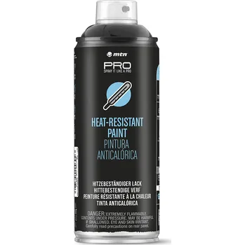 Barva ve spreji MTN Heat resistant 400 ml Barva: Black
