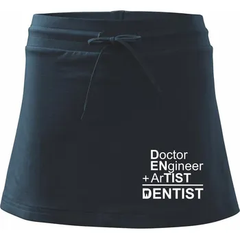 Dámské oblečení Co znamená dentist - Sportovní sukně - two in one - L ( Námořní modrá (velmi tmavá - téměř černá) )