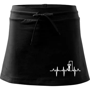 Dámská sukně EKG otužování sprcha - Sportovní sukně - two in one - S ( Černá )
