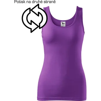 Dámské tričko Family Team-táta, máma, dítě - Dámské tílko - 2XL ( Fialová )