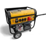 PROTECO elektrocentrála 3-fázová 5500/3300W + podvozek a madla