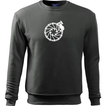 Cyclo kotoučová brzda - Mikina Essential dětská - 146 cm/10 let ( Tmavá břidlice (šedá se zeleným nádechem) )