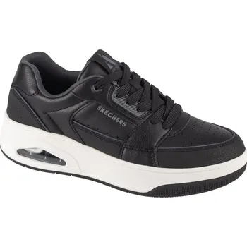 Pánská móda Černé pánské volnočasové tenisky Skechers Uno Court - Low-Post 183140-BLK Velikost: 44