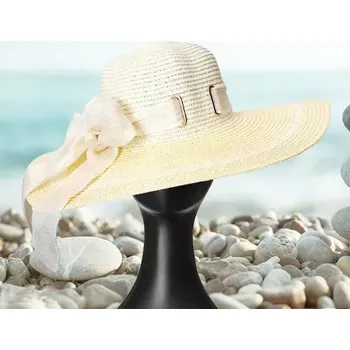 Klobouk Dámský letní klobouk - slamák - krémový