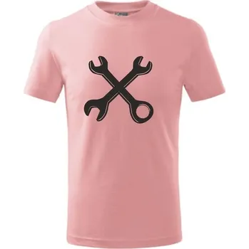 ON-DESIGN Dětské tričko se ZKŘÍŽENÝM KLÍČEM Velikost: 110 cm/4 roky, Barva: růžová