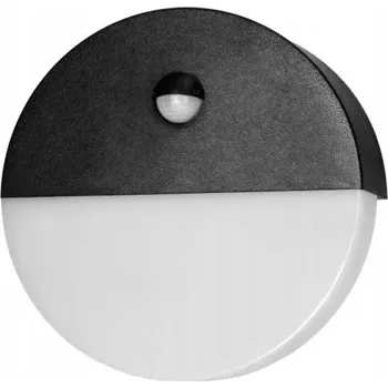 Nástěnné svítidlo ORNO LED NÁSTĚNNÉ SVÍTIDLO SE SENZOREM HALIT 10W, 600LM, IP65, 4000K, ČERNÉ [AD-OP-6116BLPMR4]