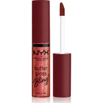 Lesk na rty NYX Professional Makeup Butter Gloss Bling lesk na rty třpytivý odstín 07 Big Spender 8 ml