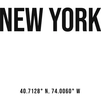 Plakát Plakát, Obraz - New York simple coordinates, Finlay & Noa