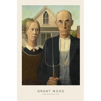 Plakát Plakát, Obraz - American Gothic (Iconic Bestselling Portrait) - Grant Wood
